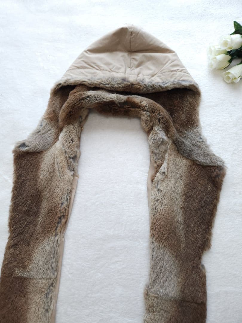 MaxMara 高級ロングコート 美品 フードファー着脱可能 26万