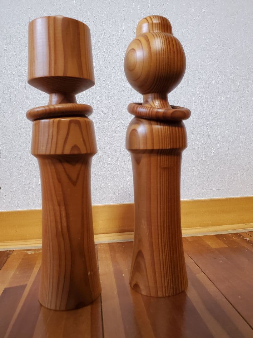 こけし　木製装飾　オブジェ 2点セット