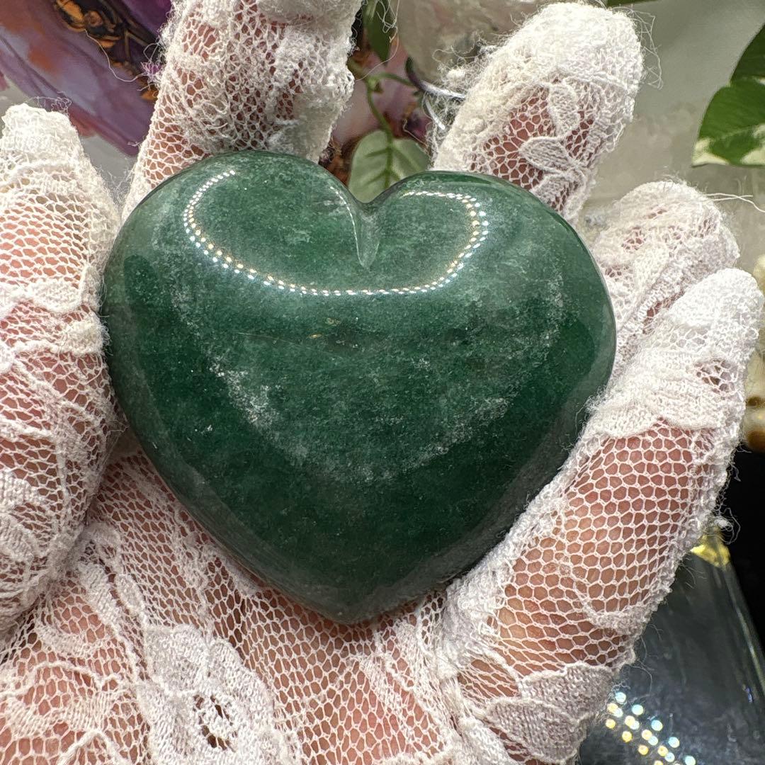 グリーンストロベリーぷっくりハートNo.1257
