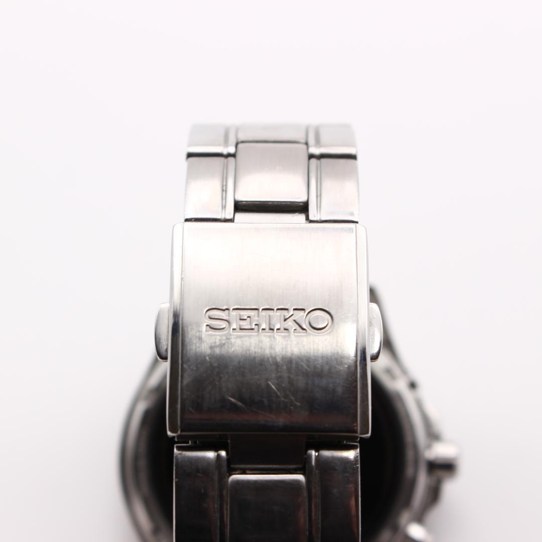 SEIKO ブライツ 電波ソーラー メンズ 腕時計 デイト表示 黒文字盤