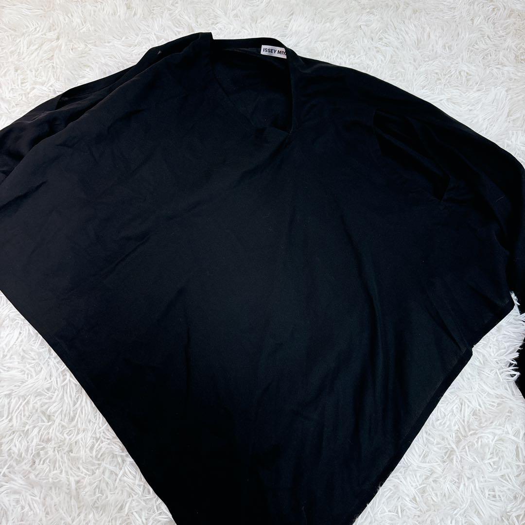 美品　ISSEY MIYAKE ポンチョ　シャツ　ブラウス　変形　薄手　夏