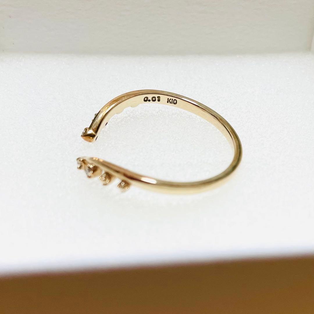 agete アガット　アイオライト　ダイヤモンド　K10 限定　リング　13号