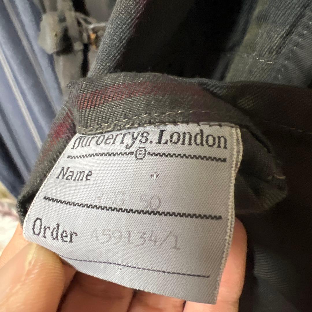 Burberry 英国製 一枚袖 トレンチコート 後染め ブラック フェード