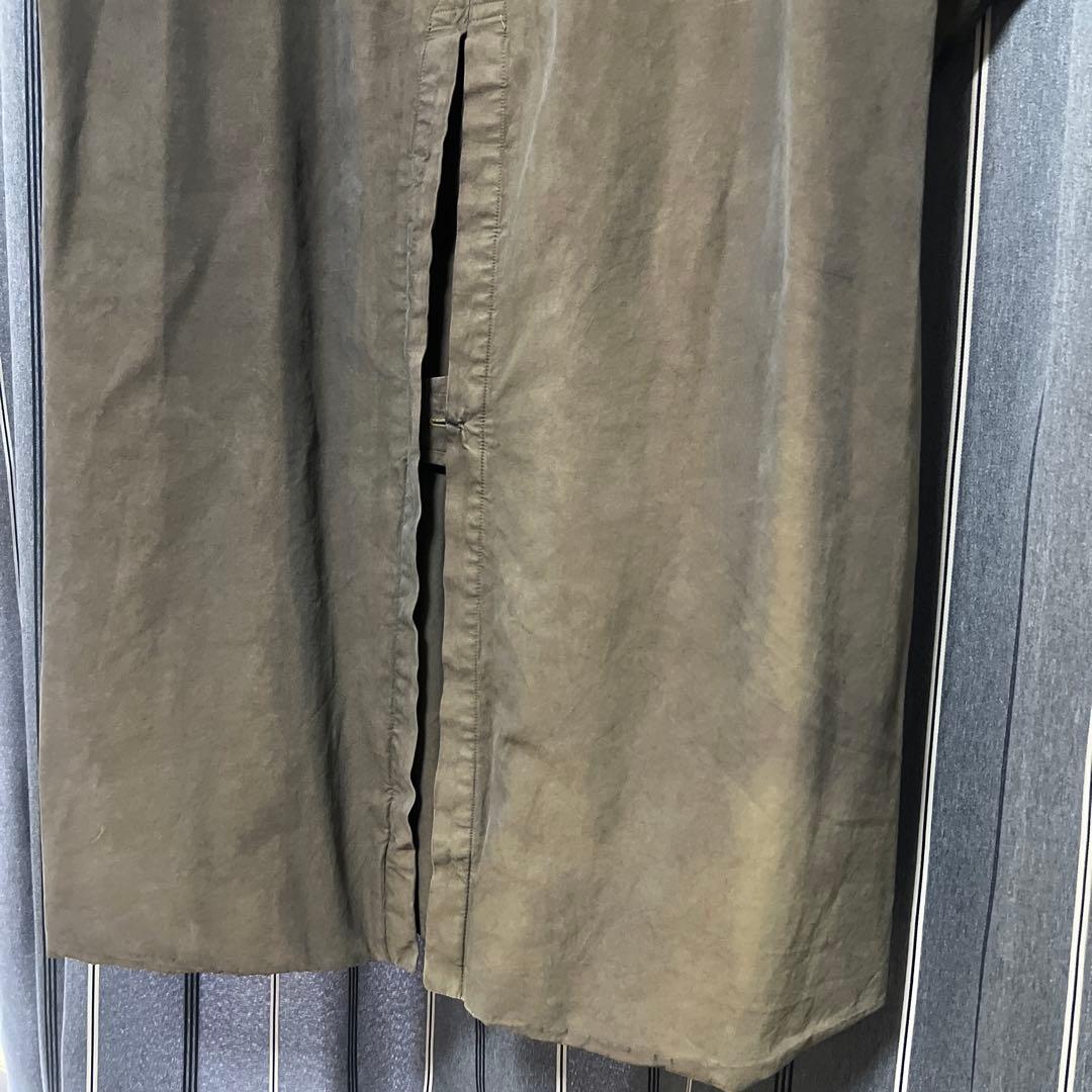 Burberry 英国製 一枚袖 トレンチコート 後染め ブラック フェード