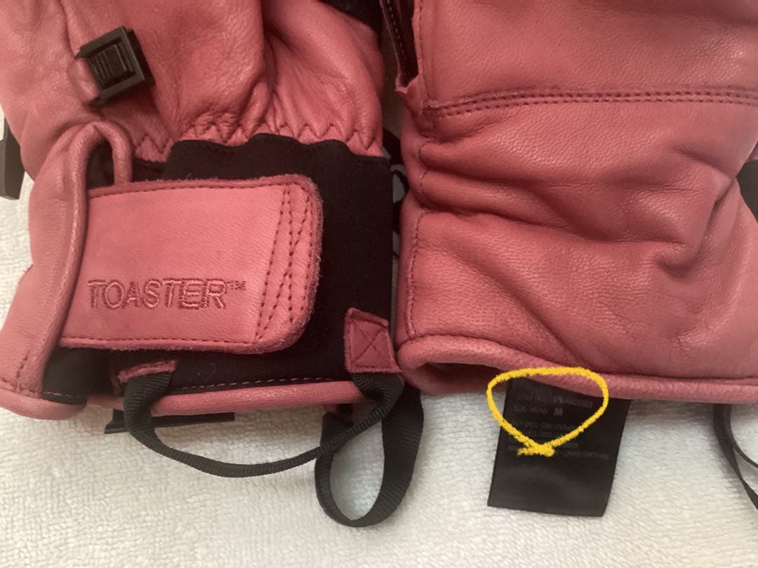 SWANY BOCCO Lサイズ　ピンク レザー ミトン