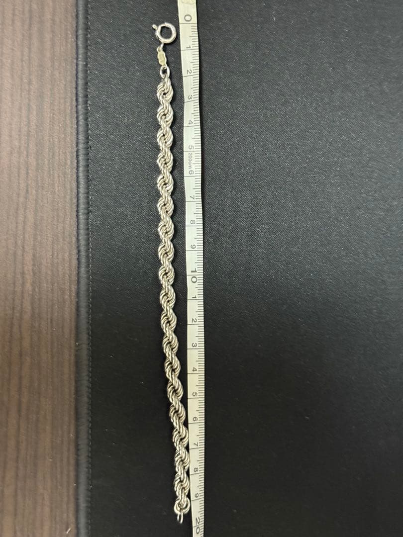 UNOAERRE ウノアエレ シルバー925 ツイストロープブレスレット