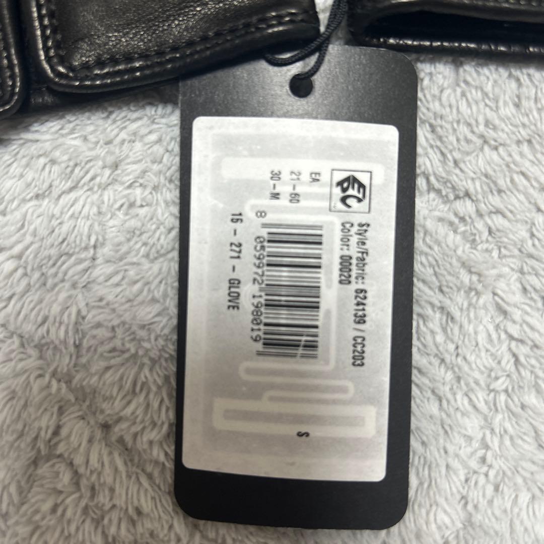 EMPORIO ARMANI ブラック レザー手袋