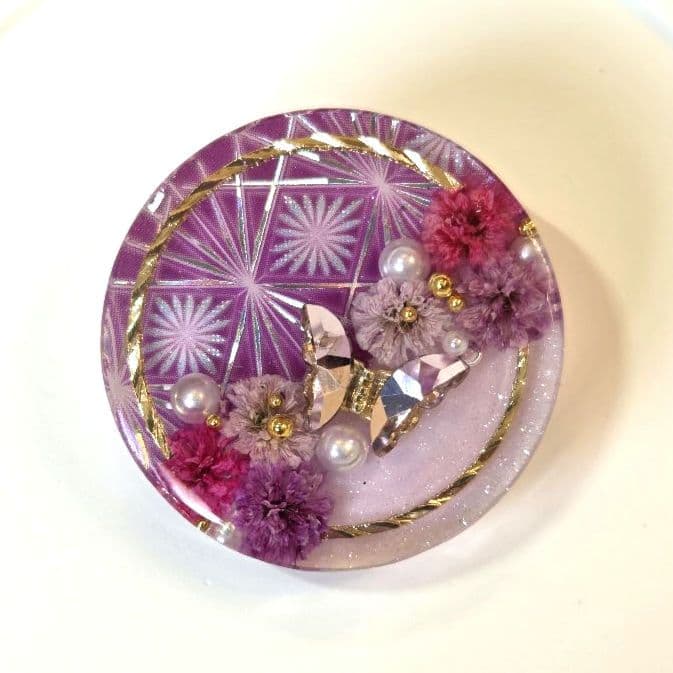 メグえもん　レジンヘアゴム ヘアアクセサリー　丸　約３.5cm