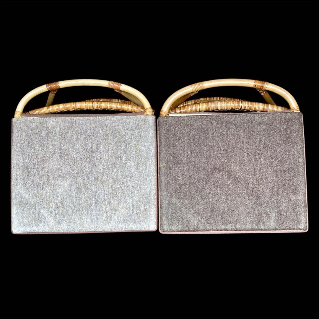 山川ラタン 天然籐編み 座椅子 2点セット ナチュラル 皇室御用達 傷防止カバー