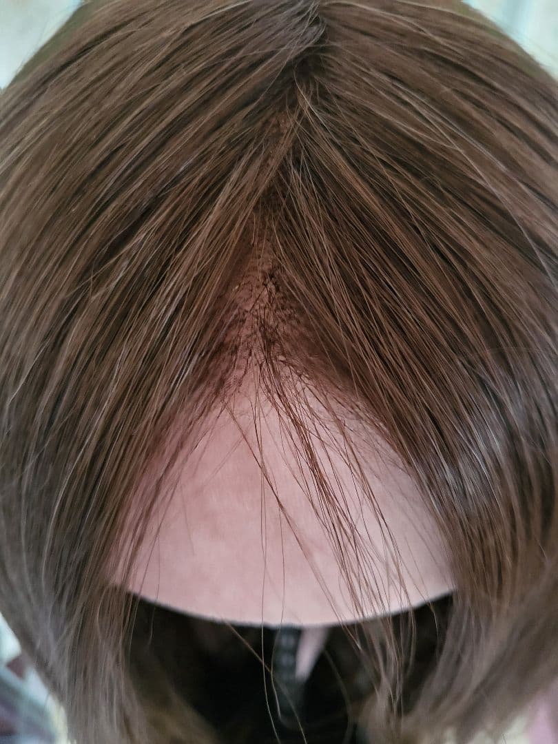 ピンクエイジ手植えフルウィッグリリカストレート