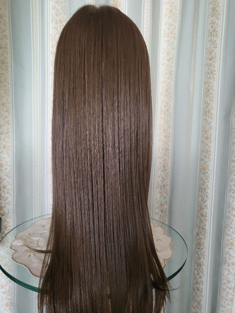 ピンクエイジ手植えフルウィッグリリカストレート