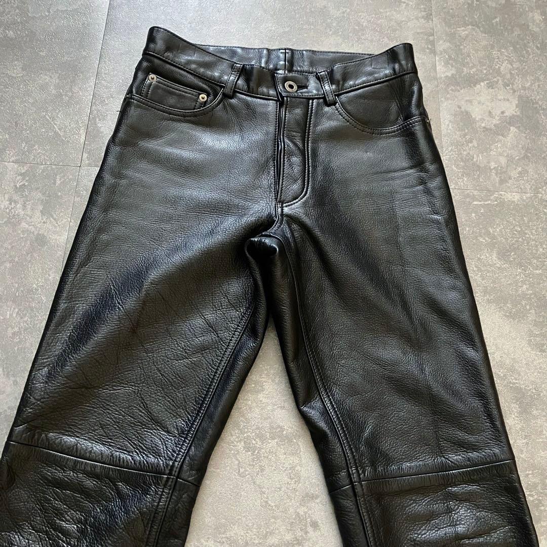 パンツ 90s 5351 leather semi-flared pants Y2K