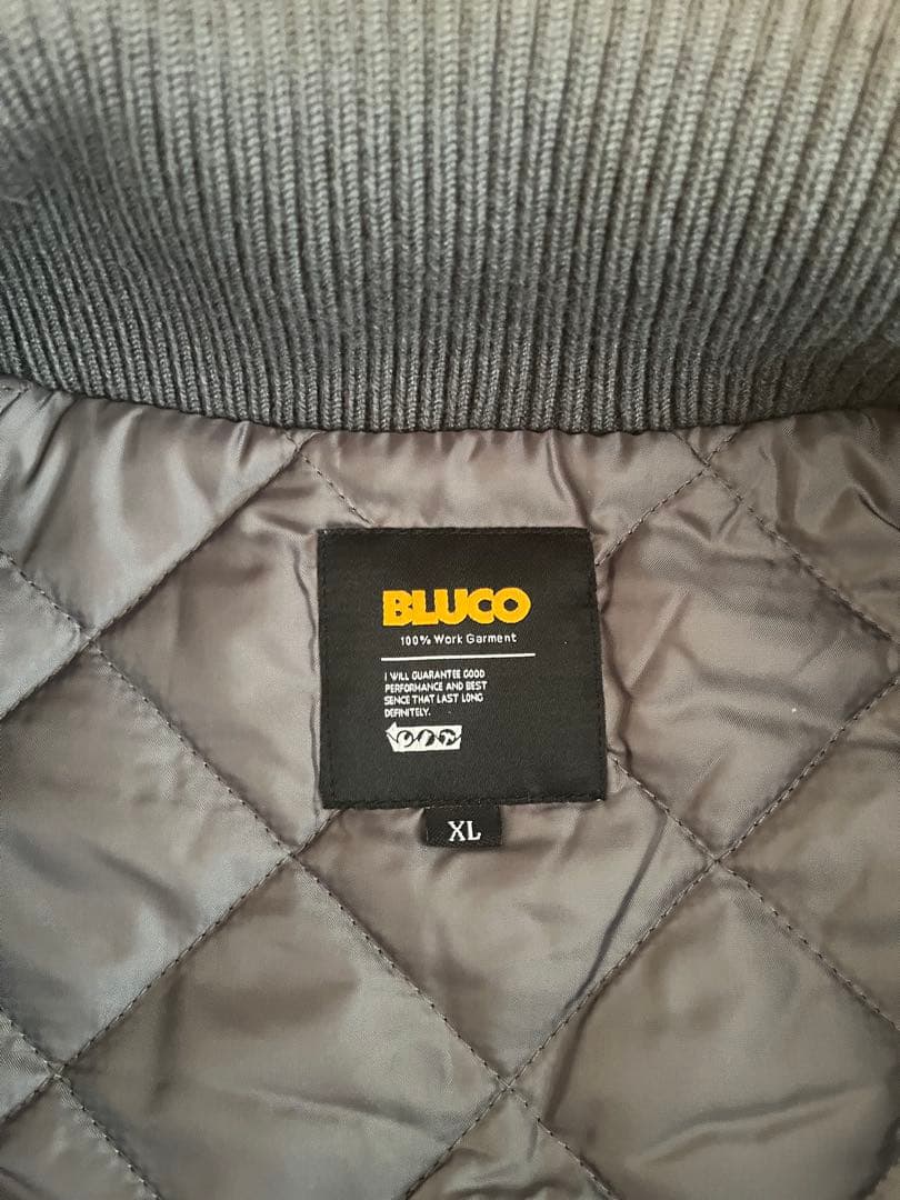 美品BLUCO ブルコ ウィンター ワークコート XL グレー