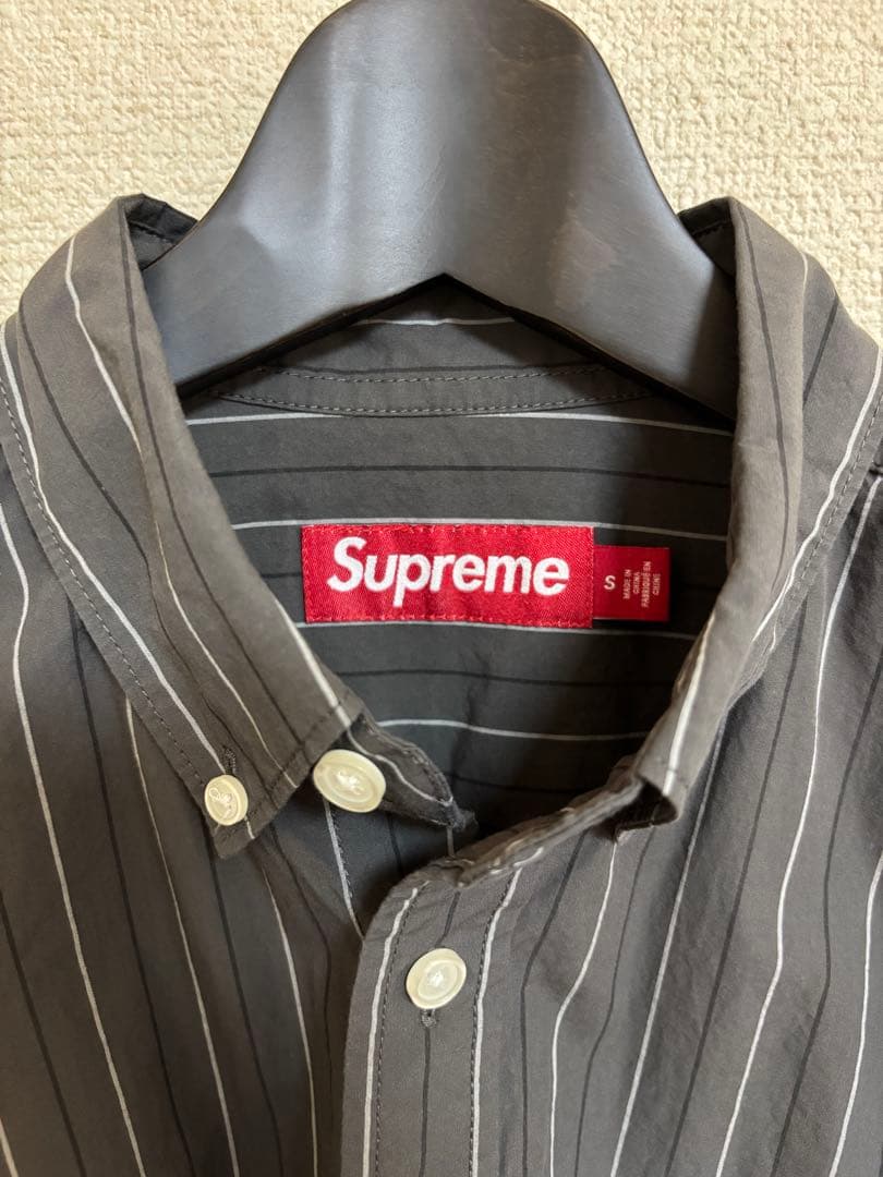 トップス Supreme Loose Fit Stripe Shirt Charcoal