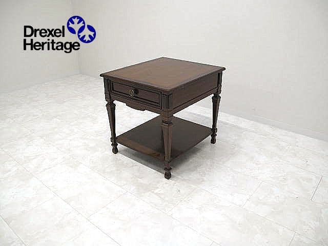 美品　ドレクセルヘリテイジ フランチェスカ サイドテーブル 　　ナイトテーブル