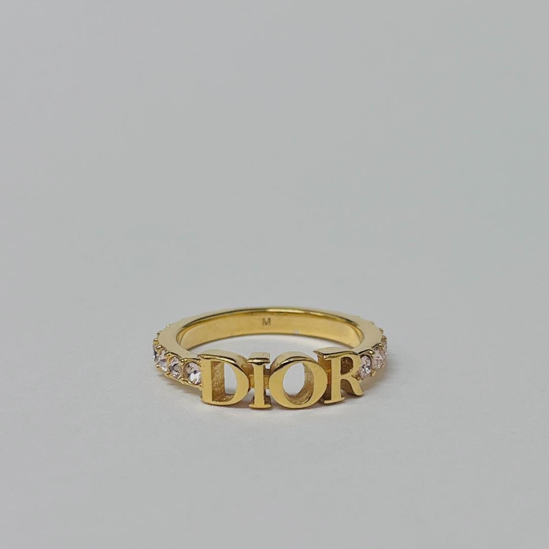 【美品】DIOR ディオレボリューションリング ゴールドカラー M