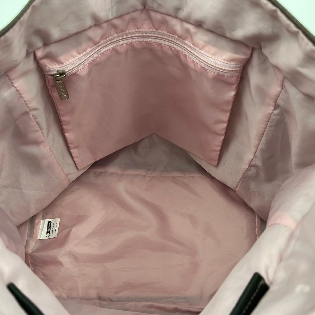 レスポートサック　マザーズバッグ　トートバッグ　A4収納可能　花刺繍　フラワー柄