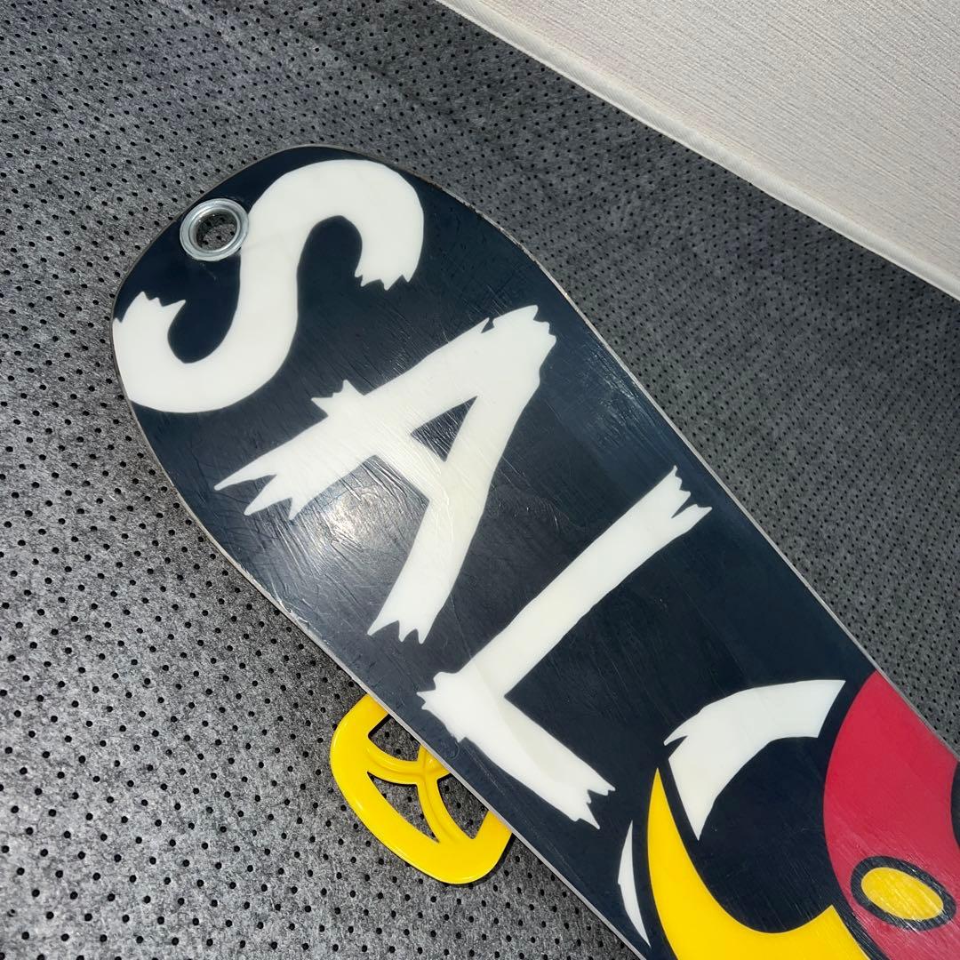 5回使用 キッズスノーボード SALOMON 90cm×バイン×ベルクロブーツ