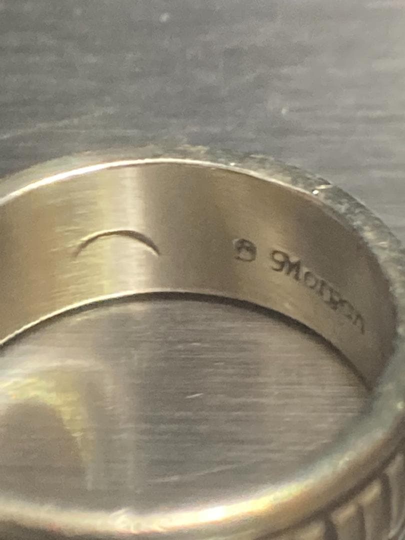 ブルースモーガン ナバホ シルバー リング インディアンジュエリー 約9号