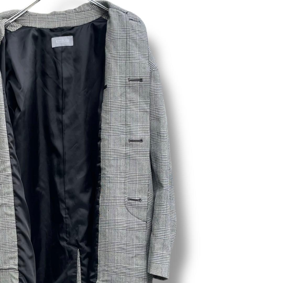 定価15万円以上 マッキントッシュ ウール グレンチェック ステンカラーコート6
