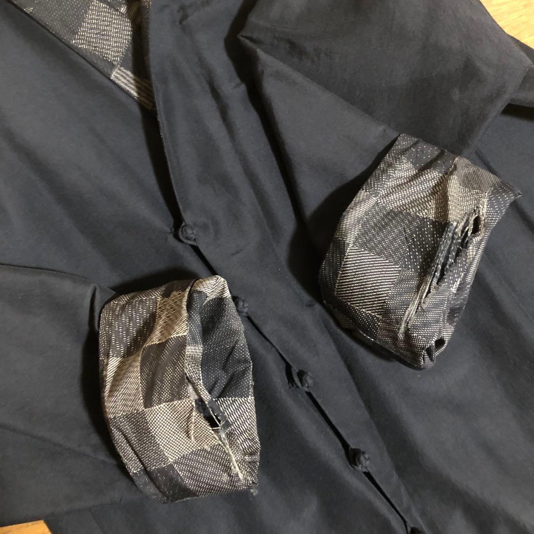 訳有り　ヨーガンレール　マキシコート　コットンシルク　黒