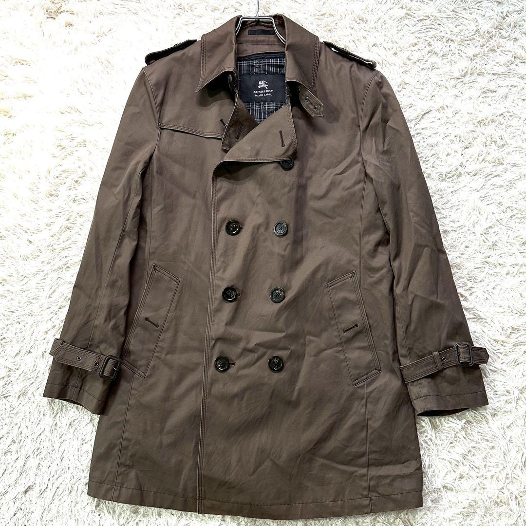 バーバリーブラックレーベル トレンチコート ノバチェック ライナー付き