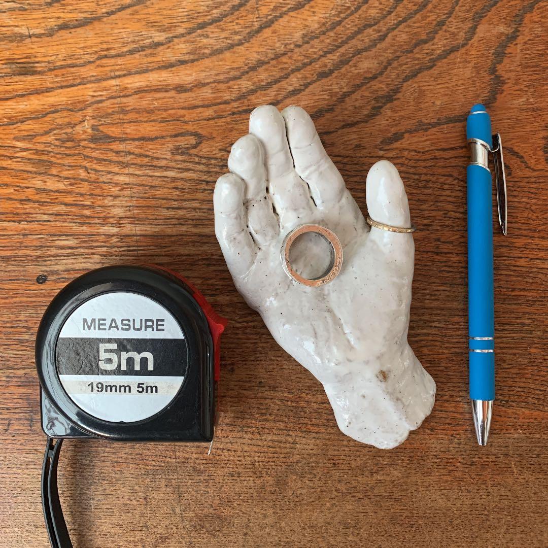 妻の作った　息子の手　ハンドオブジェ　アクセサリートレイ　陶芸