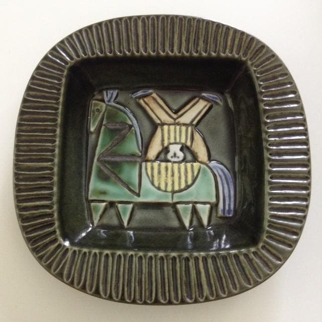 Gustavsbergリサラーソン 絵皿 北欧Lisa Larson