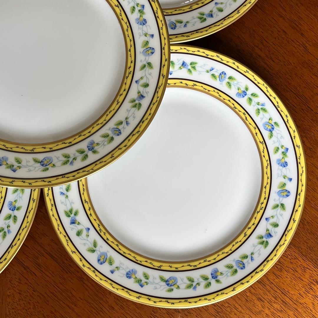 【レア美品】レイノー★モーニンググローリー★爽やかなデザート皿　5枚