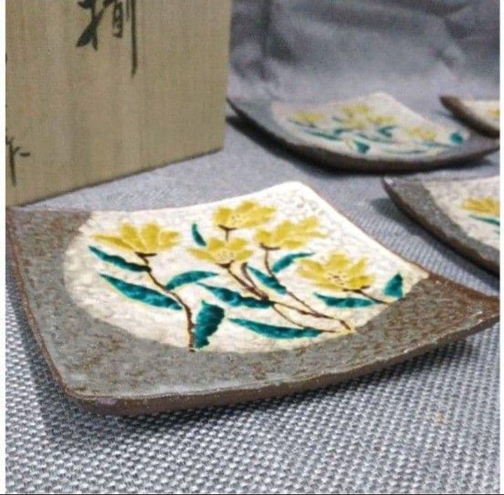 九谷焼  徳山窯  皿揃