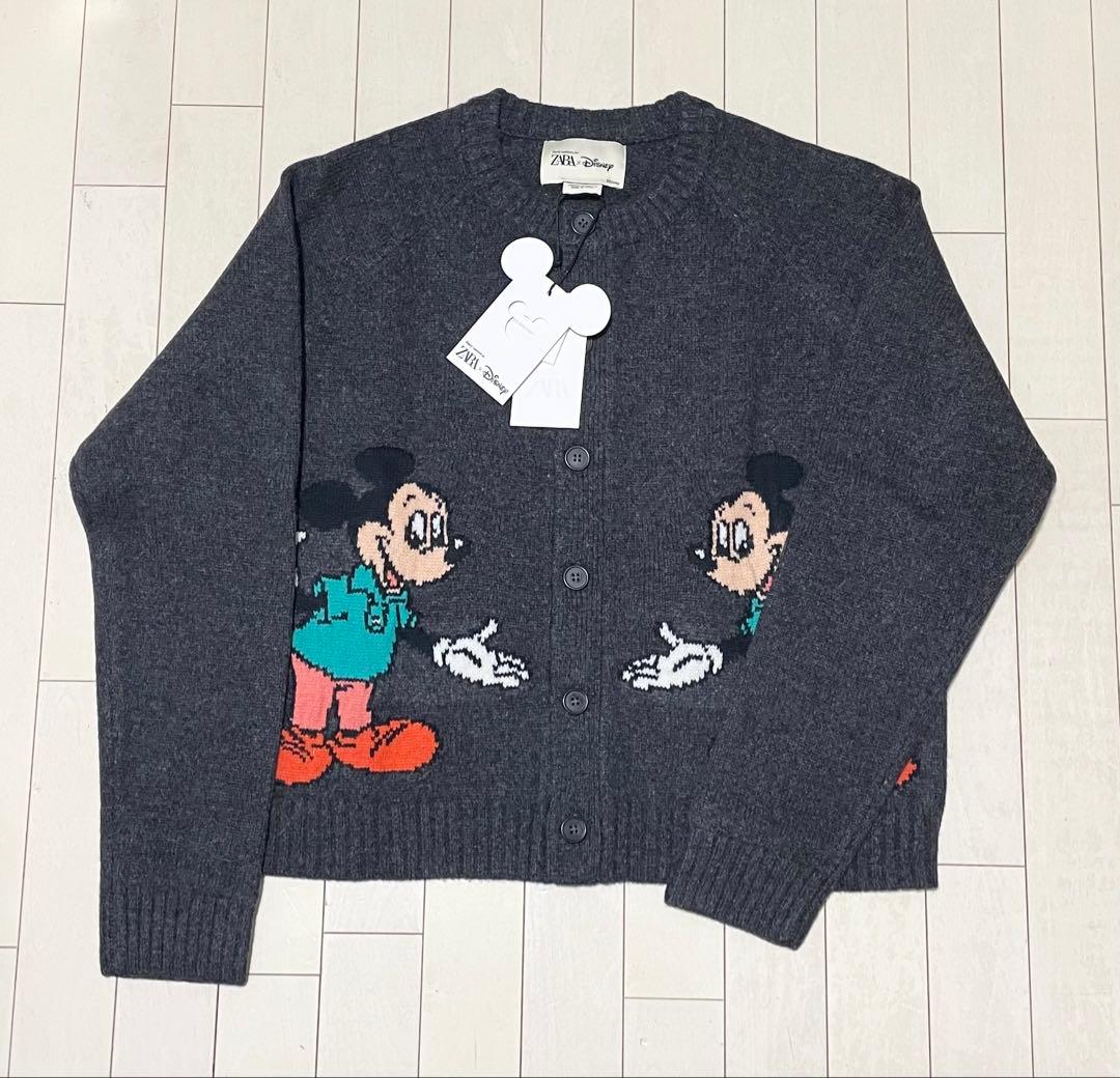 ZARA×Disney ミッキーマウス ウールカーディガン M