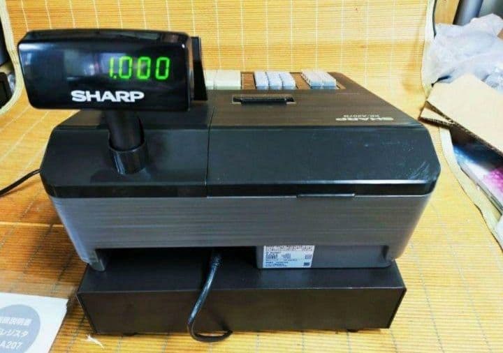 シャープレジスター　XE-A207　PC連携売上管理設定無料　706556