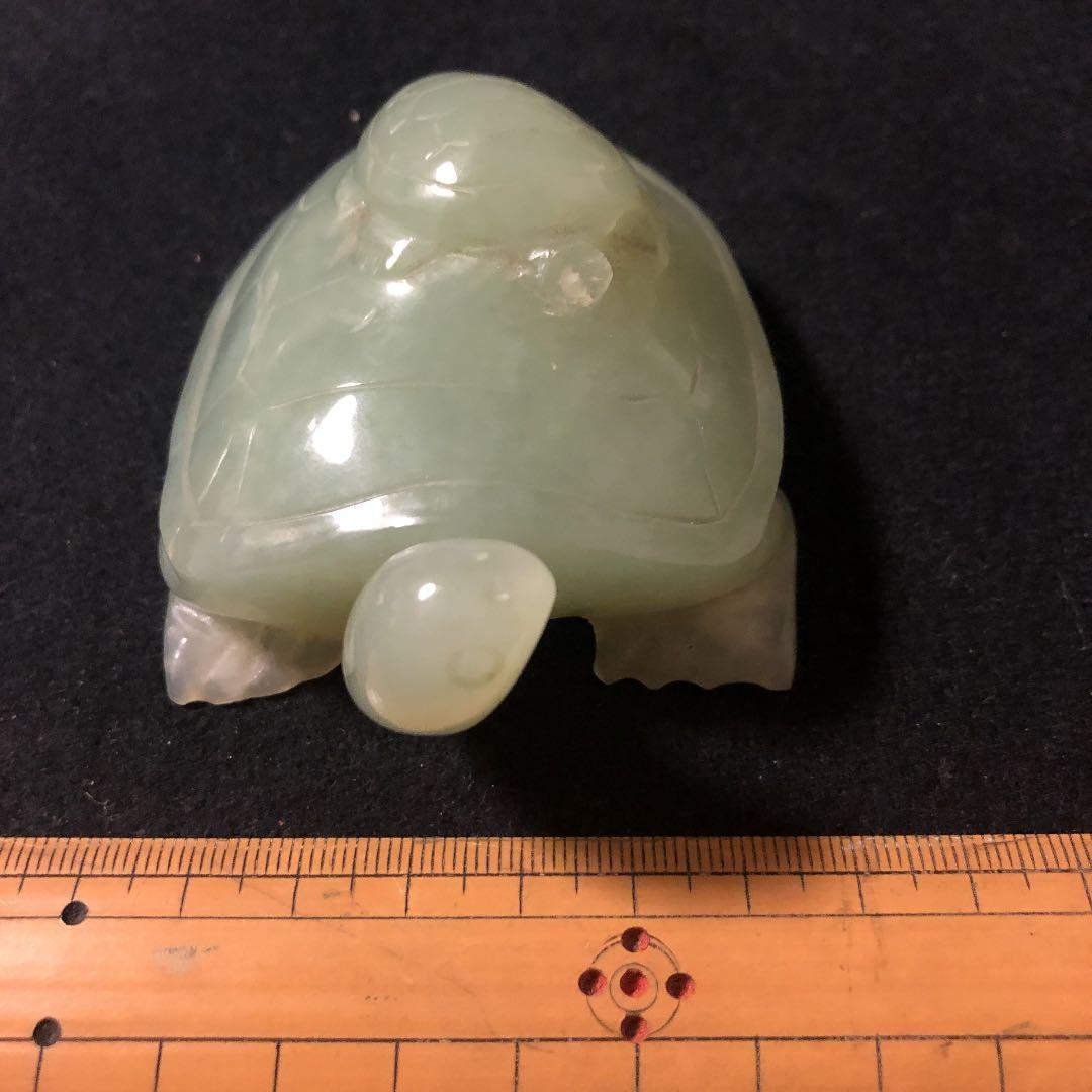 翡翠亀さん置物