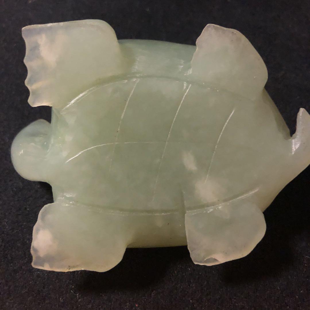 翡翠亀さん置物