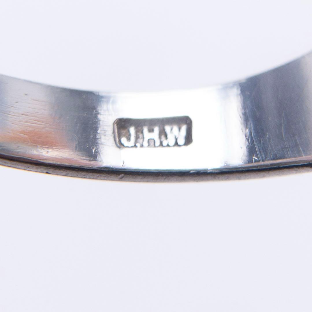 英国製 9金 シルバー925 ヴィンテージ シグネットリング 27号