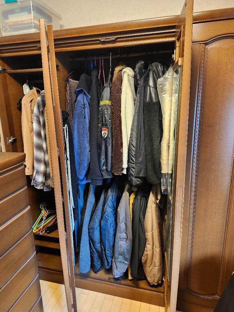 ブラウン収納洋服箪笥 婚礼家具