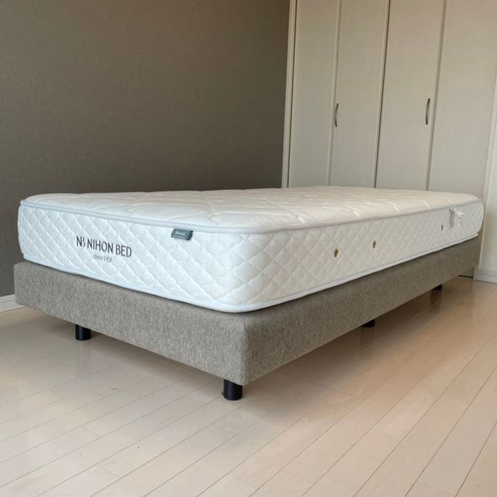 日本ベッド　マットレス　ビーズポケット　シングル　ベッドフレーム　AHE