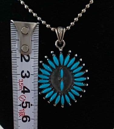 シルバー925製 インディアン ジュエリー ペンダント ズニ族