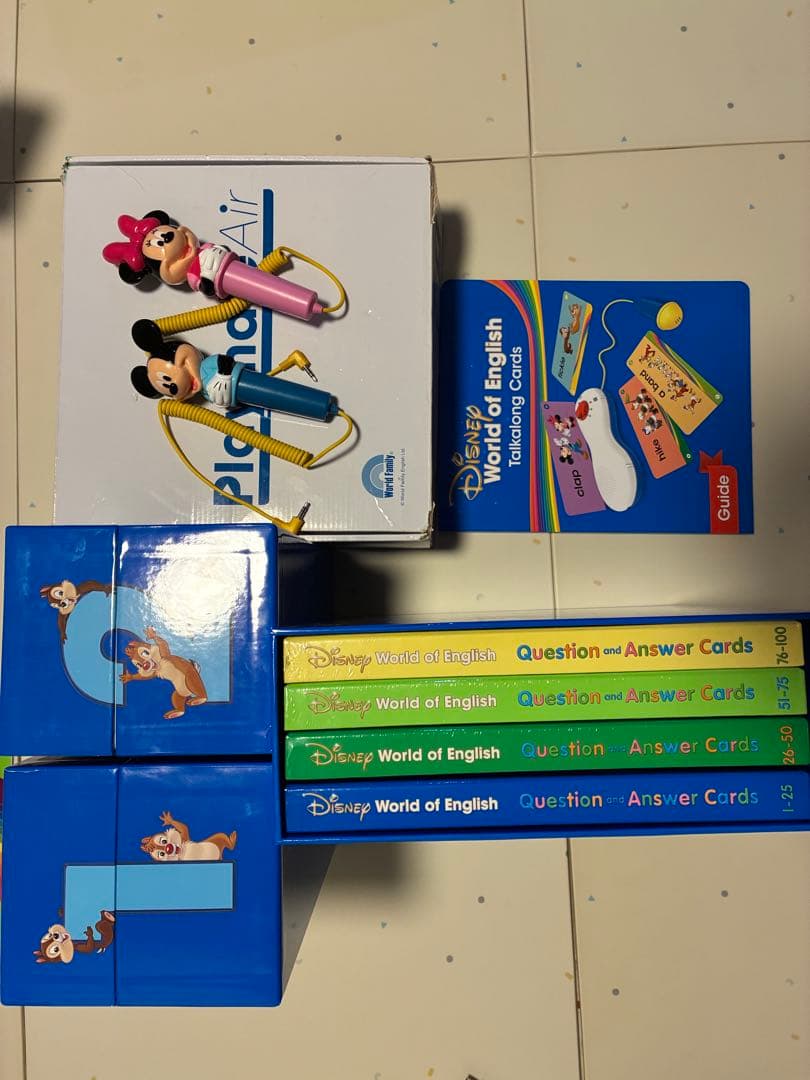 ディズニー英語システム　プレイメイトエアー&トークアロングカード　DWE