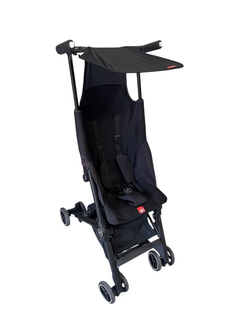 gb POCKIT JP 折りたたみ ベビーカー サテンブラック