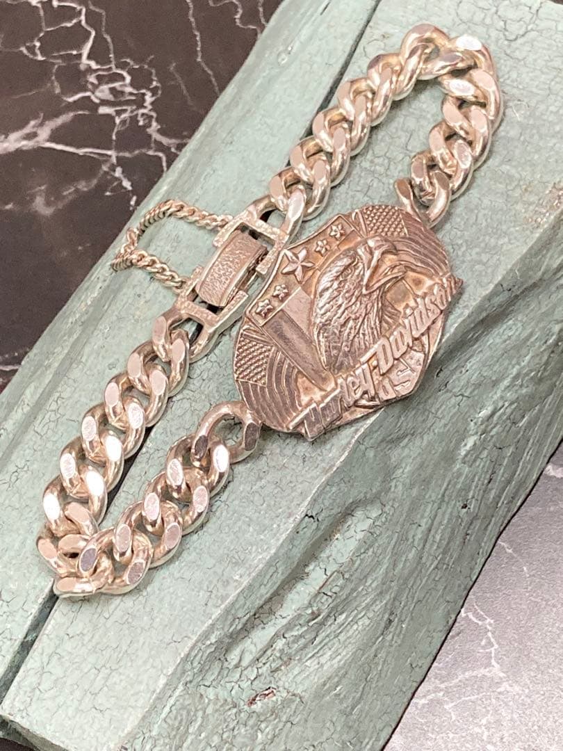 [50] Harley-Davidson / ロゴ 白頭鷲 喜平ブレスレット