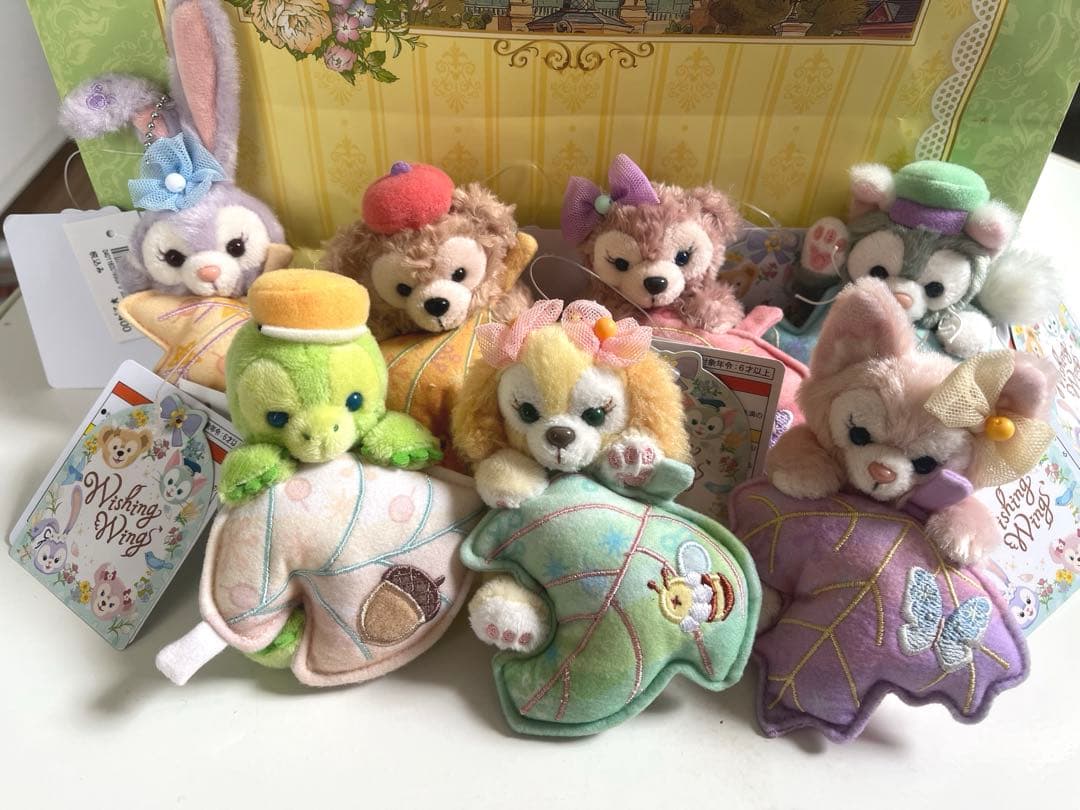 【セット販売】ダッフィー&フレンズ　ウィッシングウィング　ぬいぐるみチャーム