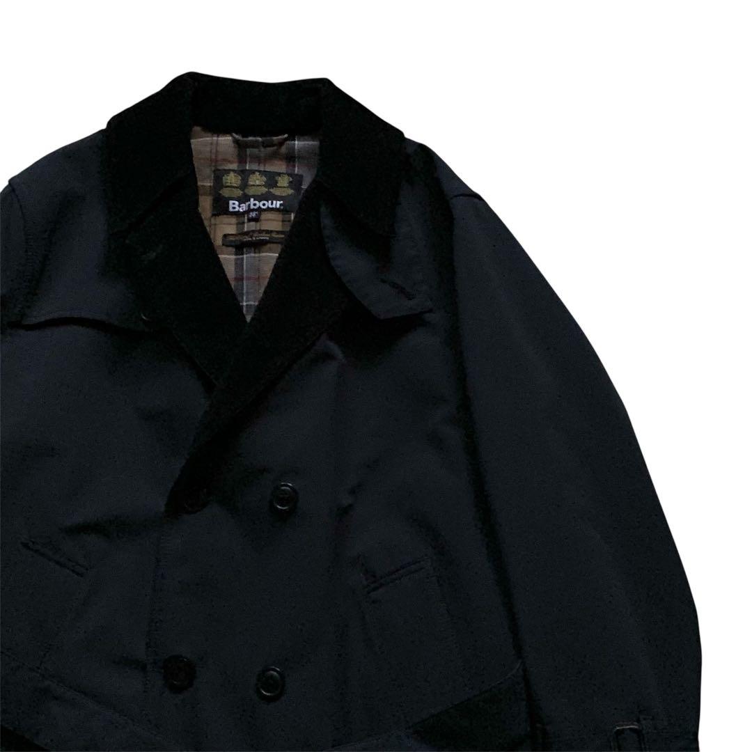 極美品　Barbour バブアー　トレンチコート2LAYER 38 ネイビー