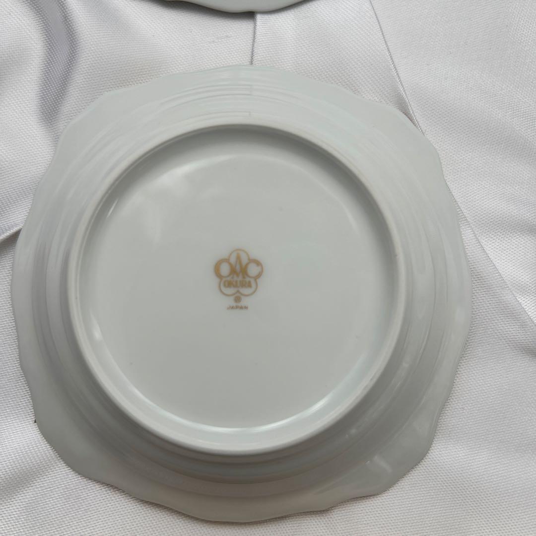 大倉陶園　技法シリーズ　小皿　6枚セット　箱付き　OKURA