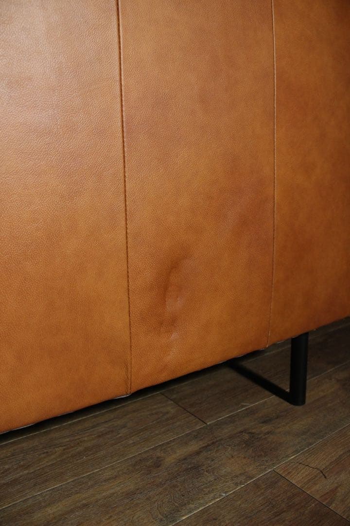 首都圏送無料〜ANV001 本革　3人がけ＋オットマン＋チェア　ソファセット