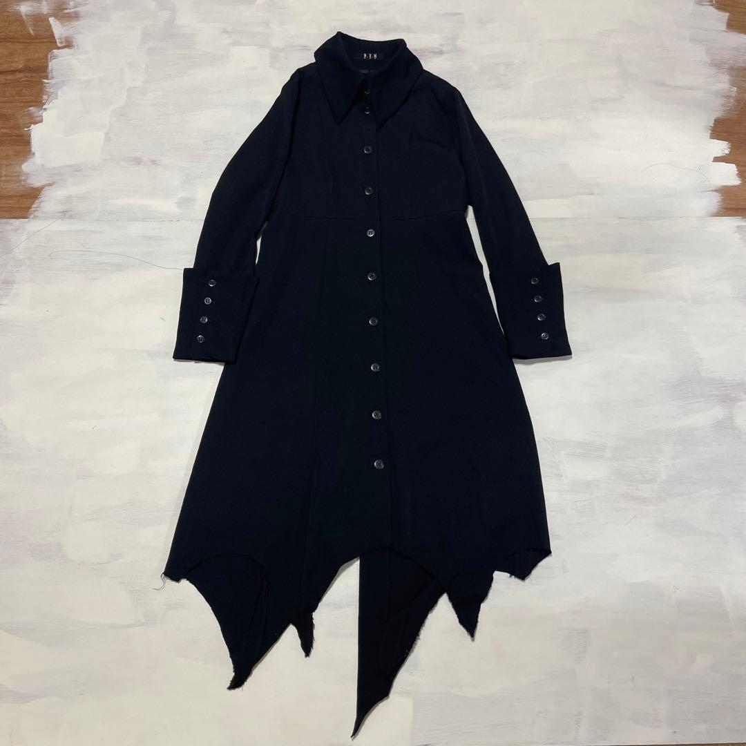 BLACK PEACE NOW 裾切りっぱなし　ロングワンピース