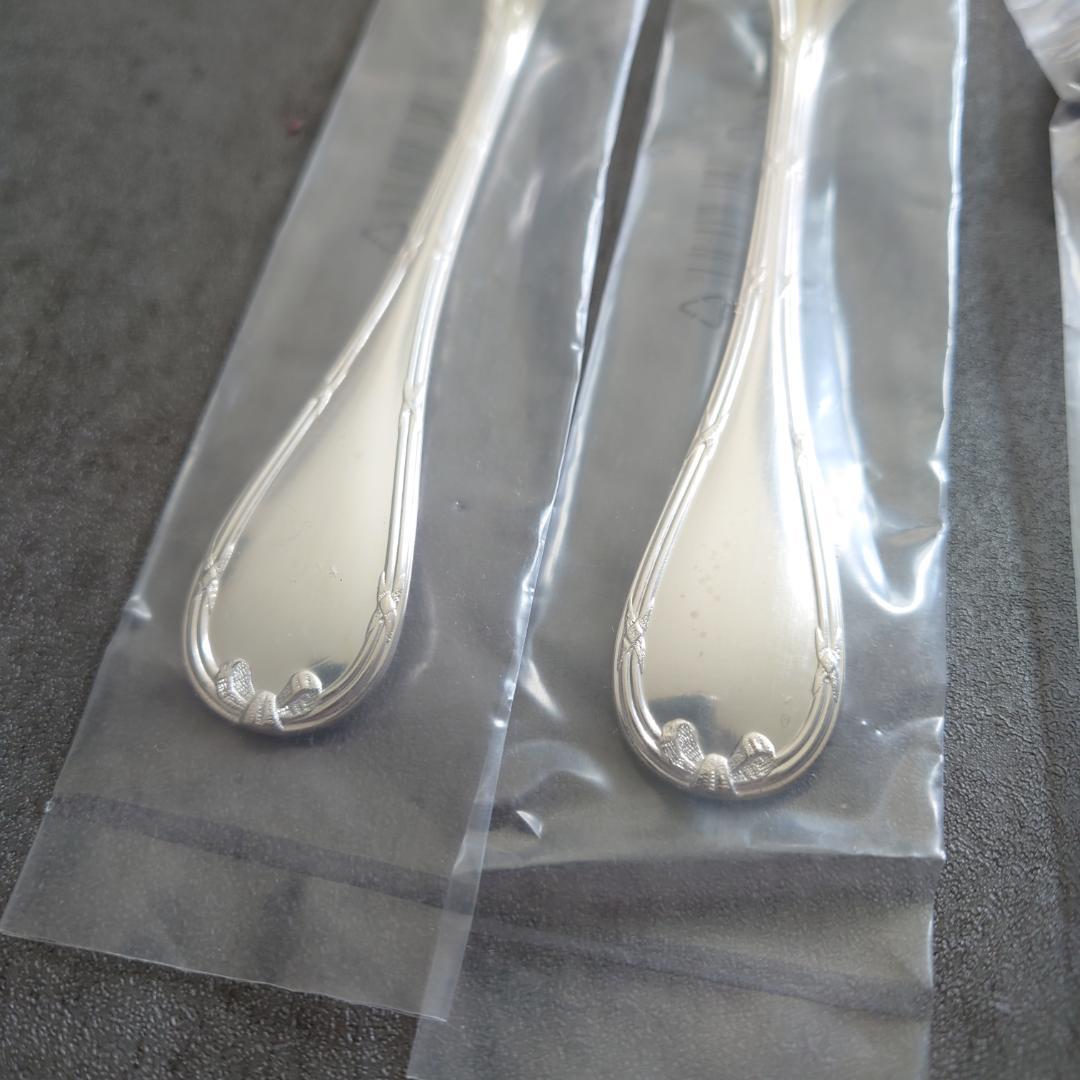 クリストフル リュバン ケーキフォーク コーヒースプーン 未開封 4点 紙箱入り