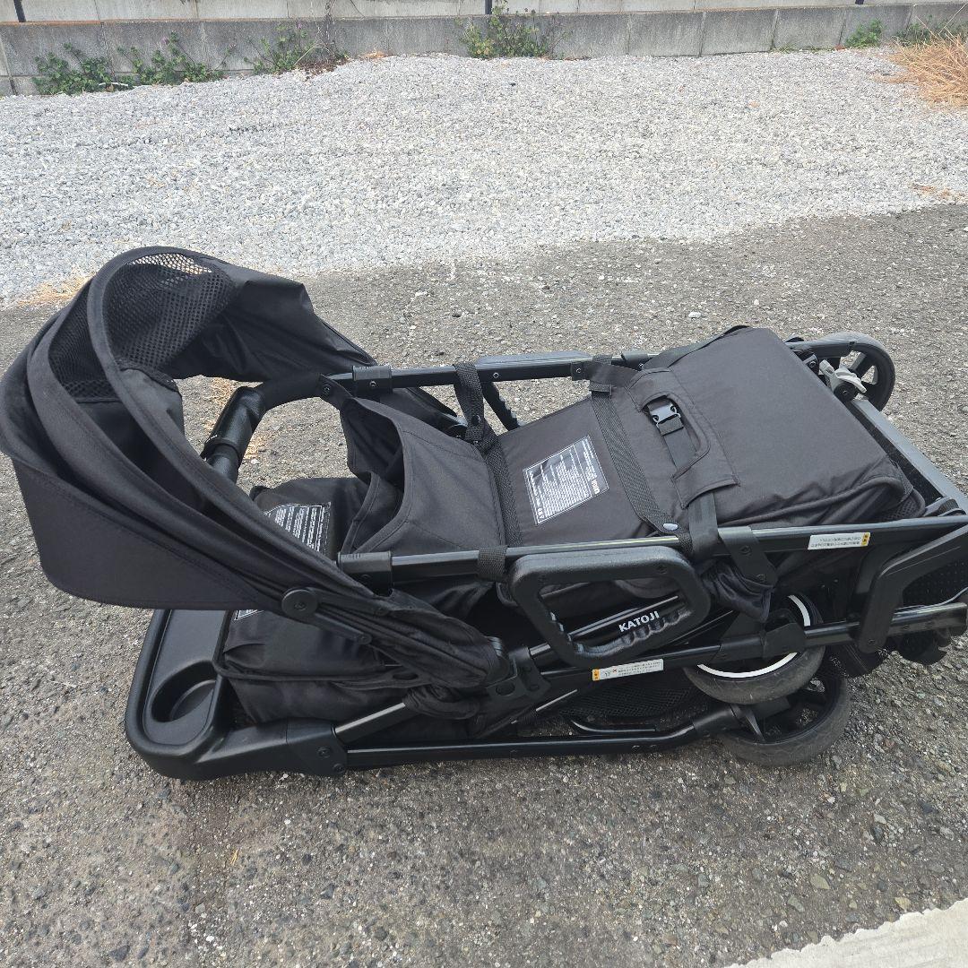 KATOJI 二人でゴー2人乗りベビーカー リアリート付
