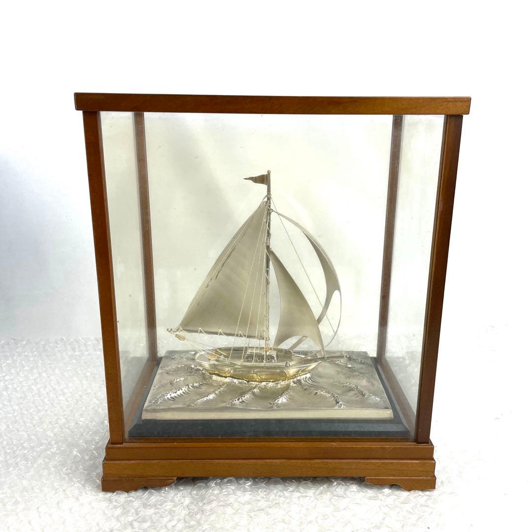 銀製 ヨット 帆船 航海船 シルバー SILVER 970 インテリア 置き物