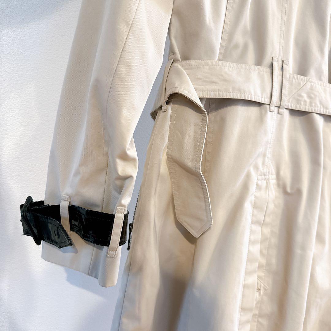 ボ*2様 【美品】BURBERRY バーバリー エナメル 切替 トレンチコートノ